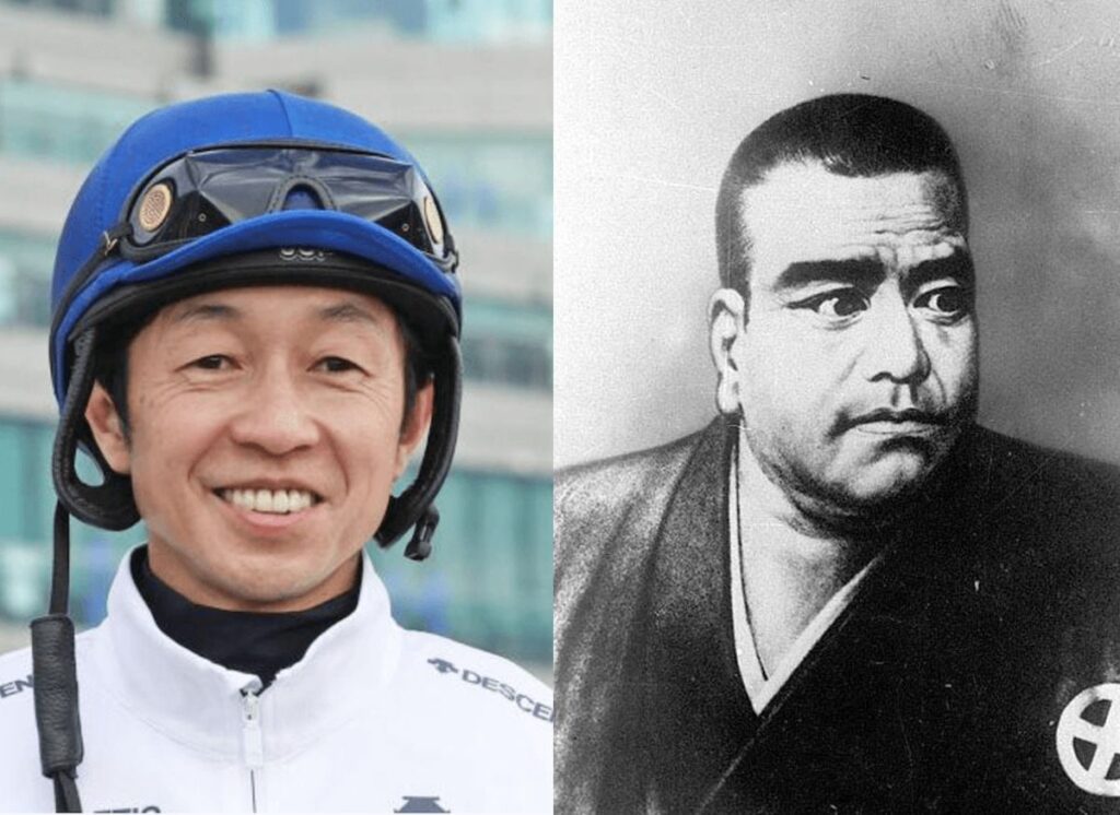 歴史上の偉人が先祖の有名人の画像
武豊（騎手） × 西郷隆盛（維新の三傑）