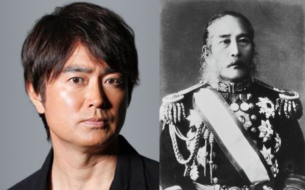歴史上の偉人が先祖の有名人の画像
石黒賢（俳優） × 榎本武揚（幕臣・蝦夷共和国総裁）