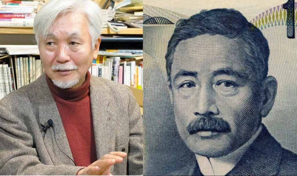 歴史上の偉人が先祖の有名人の画像
夏目房之介（漫画批評家） × 夏目漱石（文豪・千円紙幣の肖像画）