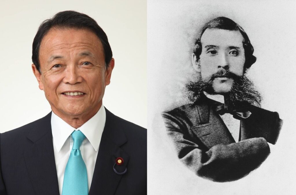 歴史上の偉人が先祖の有名人の画像
麻生太郎（政治家） × 大久保利通（明治維新の三傑）