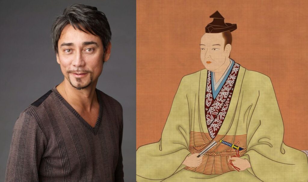 歴史上の偉人が先祖の有名人の画像
クリス・ペプラー（DJ・タレント） × 明智光秀（戦国武将