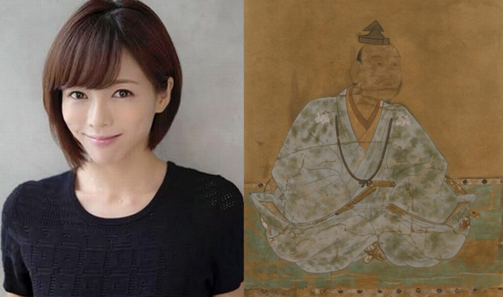 歴史上の偉人が先祖の有名人の画像
釈由美子（女優） × 蜂須賀小六（豊臣秀吉の軍師）